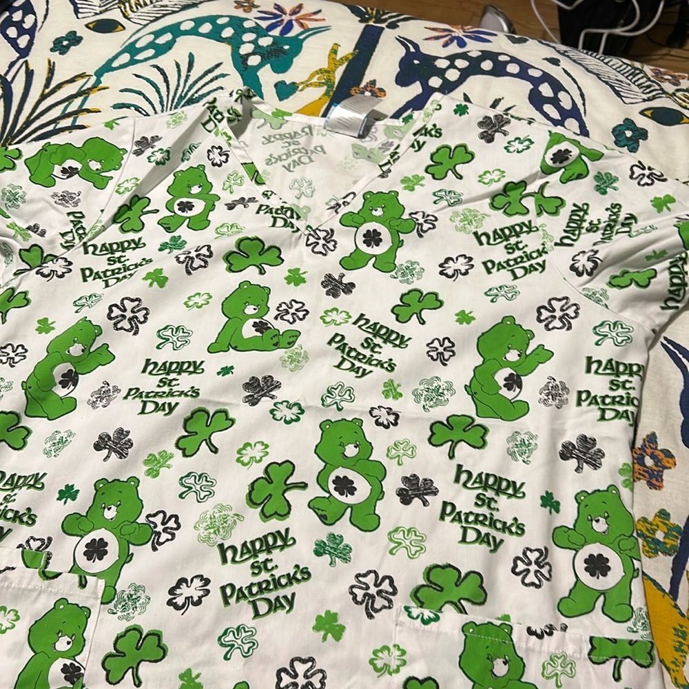 St Patrick scrub top